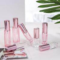 STOCK MAINTENANT 10ml 20ml 30ml Rose Rose Carré Rectangle Forme Recharge Parfum Atomiseur Vaporisateur