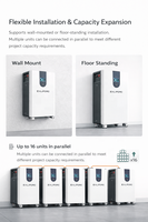 IEC62619 Stock UE Batterie lithium 48 V 300 Ah 15 kWh Lifepo4 Réseau hybride Système d'énergie solaire 15 kWh