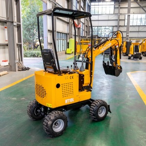 Mini Escavatore Cingolato a Ruote, Macchinario per Movimento Terra, Escavatore Diesel da 1 Tonnellata - Product Image 5