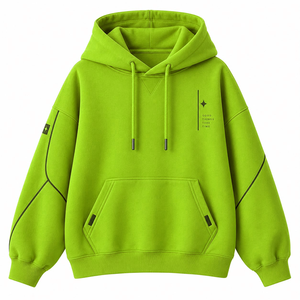 Sudadera Deportiva Premium Personalizada con Hombros Caídos, Tejido Transpirable de Mezcla de Algodón para Uso Casual y Moda Urbana - Product Image 2