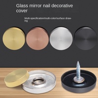 Moderne En Acier Inoxydable 304 Miroir Clou Couverture Décorative Verre Acrylique Publicité Clou Fixation Vis Home Gym Meubles Matériel