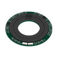 MOSRAC Série DP, trou creux ID30mm OD65mm, épaisseur 3,6mm, précision 20 bits ±0,01 °   Encodeur absolu double intérieur/extérieur inductif