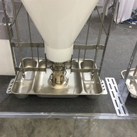 Système d'alimentation automatique sec et humide pour porcs avec support galvanisé pour élevages porcins