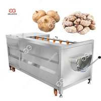 Industriële Prijs Groenten Cassave Knoflook Fruit Apple Citroen Oranje Wasmachine Ui Borstel Roller Aardappel Washer En Dunschiller
