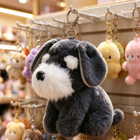 Porte-clés en peluche personnalisé, porte-clés en peluche moelleuse, pendentif mascotte en gros, ornement créatif à suspendre pour la décoration de sacs