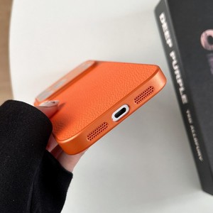 เคสโทรศัพท์มือถือหนังสีตัดกันแฟชั่น Senyork สำหรับ iPhone 13 14 15 16 17 pro max ป้องกันรอยนิ้วมือ ฝาหลัง - Product Image 3