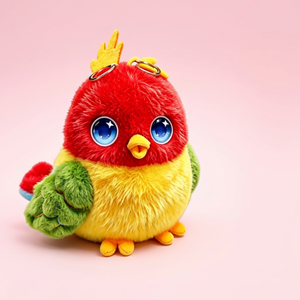 VLGSKY Plush Toy <b>Bird</b> Red Yellow Green Soft Stuffed Animal Unisex Kids Toy - Product Image 1