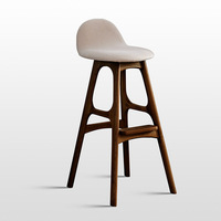 Tabouret de Bar de luxe moderne extérieur métal bois cuisine cuir velours chaise de Bar tabouret en bois comptoir hauteur tabouret de Bar pour cuisine