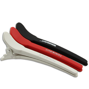 Ensemble d'outils de <span class=keywords><strong>coiffure</strong></span> Pro Antiheat 12 pcs/lot pinces de <span class=keywords><strong>coiffure</strong></span> en carbone antistatique pince de coupe de cheveux de Salon de T-12 pour outils de cheveux de barbier - Product Image 1