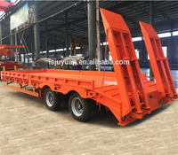 Remorques de camion Lowboy à chargeur bas Remorque à col de cygne détachable Semi-remorque Dropdeck pour le transport de matériel