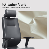 Chaises de direction de bureau en cuir PU de conception professionnelle chaise de bureau pivotante ergonomique en gros