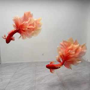 Fabrieksprijs Op Maat Gemaakte Gigantische Organza Karpervis Voor Het Wieden Van Decoratie Ontwerper Schieten Prop Podium Decoratie - Product Image 3