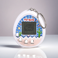 Console de jeu électronique miniature pour joueurs de jeux portables, pendentif porte-clés, écran non tactile