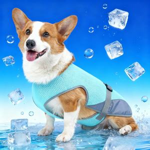 Rompi Pendingin Anjing untuk Musim Panas, Jaket Pelindung dari Sinar Matahari untuk Anjing dengan Velcro, Mudah Dipakai/Dilepas, Mantel Pendingin untuk Jalan-jalan - Product Image 1