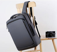 Sac à dos pour ordinateur portable pour homme, imperméable, antivol, avec port USB, fermeture éclair, nylon, logo personnalisé, durable