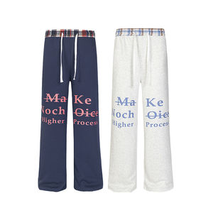 Pantalones Deportivos Casuales de Pierna Ancha para Hombre, Personalizados por el Fabricante, 100% Algodón, Pana Gruesa con Doble Cintura Acampanada - Product Image 1