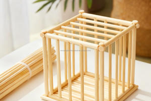 أعواد خشبية مستقيمة عالية الدقة مصنوعة من خشب البتولا الطبيعي | 4.8*305 مم |   الطول 12 بوصة | مثالي للأثاث ومشاريع الأعمال اليدوية والحرف | - Product Image 6