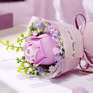 Robotime Rokr regalo fatto a mano in miniatura AF021 rosa viola fai da te arte floreale 3D <span class=keywords><strong>puzzle</strong></span> di plastica per adulti - Product Image 6