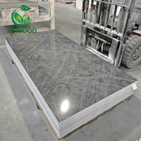 Nouvelle conception de plaque de marbre en PVC imprimée en 3D, épaisseur 3 mm, 4x8 pieds, pour la décoration murale intérieure
