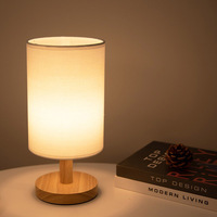 Lampe de table à clip avec abat-jour en tissu à LED dimmable, veilleuse tactile, petite lampe de chevet pour chambre à coucher, salon, lecture, bureau