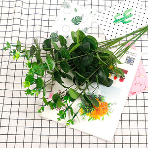 ใบมะกอกเทียม ยูคาลิปตัส ช่อดอกไม้ประดิษฐ์ ตกแต่งงานแต่งงาน ขายส่ง คุณภาพสูง เหมือนจริง - Product Image 3