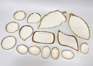 Chaoda-Bol de cerámica con borde dorado y pequeño, cuenco <span class=keywords><strong>para</strong></span> salsa, <span class=keywords><strong>Tapas</strong></span>, cuenco de porcelana <span class=keywords><strong>para</strong></span> aperitivos con borde dorado diferente, disponible - Product Image 5