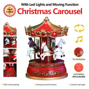 ม้าหมุนแบบหมุนได้สำหรับเด็กผู้หญิงม้าหมุนปรับแต่งได้สไตล์เป็นเอกลักษณ์ - Product Image 2