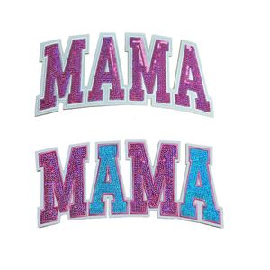 Hot Sale <b>Iron</b> on Gold Edge Chenille Mother Day Chenille Mama Sequin Patch for Clothing Bag Decoration - Product Image 5