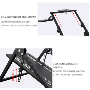 Support de simulateur de jeu de course pliable personnalisé, support de volant de jeu pliable - Product Image 5