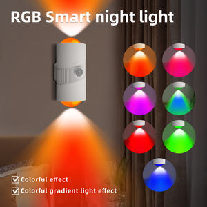 Lampe LED à détecteur <span class=keywords><strong>de</strong></span> mouvement rechargeable à fixation murale magnétique, lumière à intensité variable avec fonction marche/arrêt automatique pour chambre à coucher, chambre d'enfant, couloir - Product Image 1