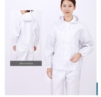 Vêtements de travail de protection, combinaison de travail à capuche, vêtements de sécurité anti-poussière, ensemble veste et pantalon pour atelier d'usine
