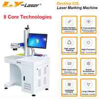 Machine de marquage laser CO2 RF LYLASER, graveur laser au dioxyde de carbone pour le marquage du bois, de l'acrylique, du cuir, du papier et des emballages