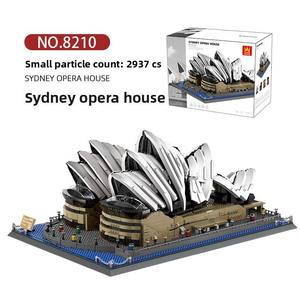 8210 Sydney Opera House Large-Scale Street View Series ABS <b>Plastic</b> Building <b>Blocks</b> Multifunctional Creative Assembly - Product Image 1