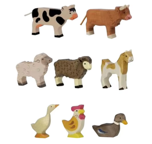 Giocattoli in Legno di Animali della Fattoria Educativi per Bambini in Età Prescolare dai 5 ai 7 Anni - Product Image 2