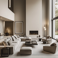 Solution de design d'intérieur contemporain avec aménagement spatial pour l'Amérique du Nord