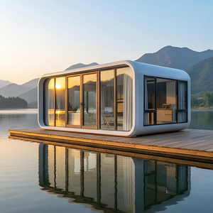 Casa Contenedor Moderna de Madera y Acero Estilo Apple para Jardín, Oficina en Casa, Uso Hotelero - Product Image 2