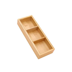 Caja creativa de bambú y madera para frutos secos, bandeja de bambú con compartimentos para sala de estar, caja de almacenamiento para aperitivos y frutos secos, personalizable. - Product Image 3