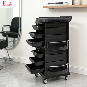 Hoge kwaliteit haar <span class=keywords><strong>trolley</strong></span> kar salon slot W-x036a dubbele deur afsluitbare salon kar aangepaste logo's mogelijk dropshipping ondersteund - Product Image 2