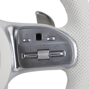 Volant en cuir blanc complet pour Mercedes Benz Classe C W205 CLS W218 GLA45 CL W216 C216 <span class=keywords><strong>CL500</strong></span> CL550 CL55 CL63 C43 C63 AMG - Product Image 4