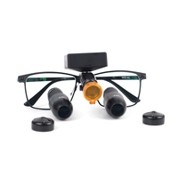Loupes dentaires professionnelles 4.0X avec lampe frontale LED 70000Lux, ensemble de loupe chirurgicale sans fil GNHM-400X MG-JD2100 pour dentiste