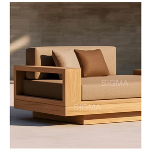 Furnitur kayu padat Modern, dengan bantal, ruang tamu, taman, teras, Hotel, bagian luar ruangan - Product Image 4