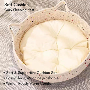 Four Seasons Grass Woven Pet <b>Nest</b> Cat and Dog Universal Breathable Durable Grip and Environmentally Friendly Pet Dog Cat <b>Bed</b> - Product Image 5