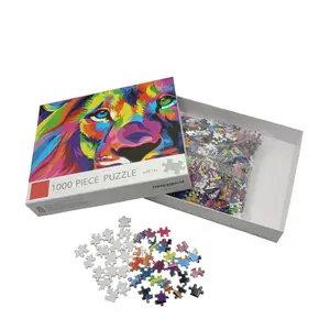 도매 제조 1000 조각 종이 게임 저장 인쇄 하이 엔드 일반 디자인 직소 퍼즐