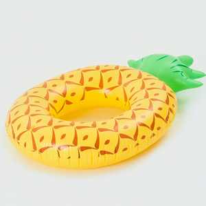 Anillo de flotador de piscina, anillo de natación de piña inflable de tamaño adulto con respaldo, flotador de pino para adultos, anillo de natación de piña grande - Product Image 3