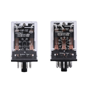 Relais électromagnétique intermédiaire miniature Chint JQX-10F/2Z 8-11 broches 24V/220V AC/DC 10A Relais de commande pour PCB scellé Protec - Product Image 1