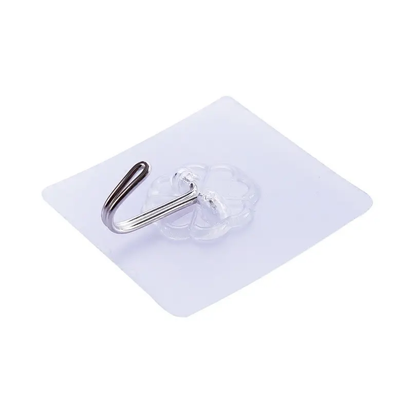 투명한 강한 자동 접착 문 벽 걸이 걸이 흡입 부엌 목욕탕 사무실을 위한 무거운 짐 선반 컵 빨판