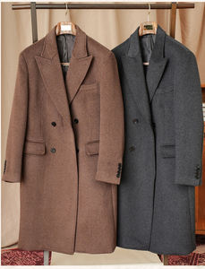 Cappotto Invernale da <span class=keywords><strong>Uomo</strong></span> 52% Lana, Vestibilità Slim, Tinta Unita, Caldo e Spesso, Lunghezza Media, <span class=keywords><strong>Doppiopetto</strong></span>, Casual - Product Image 6