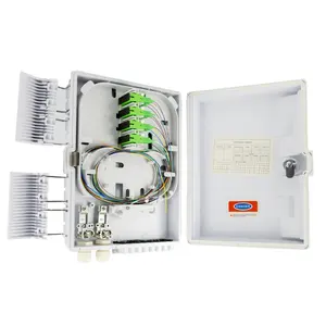 8 12 16 Port Points FTTH Fiber Optic Distribution Box Termination Box With Or Without Fiber Pigtails Adapter