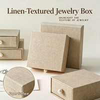 Boîte à bijoux en carton avec logo personnalisé, boîte à bijoux pour collier et bague, emballage de bijoux, boîtes à bijoux en papier et sac en papier personnalisés