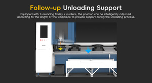 Machine de découpe laser à fibre optique à chargement automatique pour tubes et tuyaux en acier inoxydable, fabriquée en Chine - Product Image 2